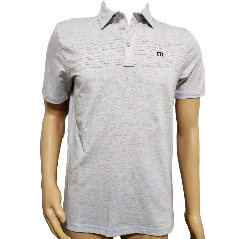 Travis Mathew Polo Size S Mens Hiking Pro Gray Mens Golf Polo Shirt NWT (CJ6)